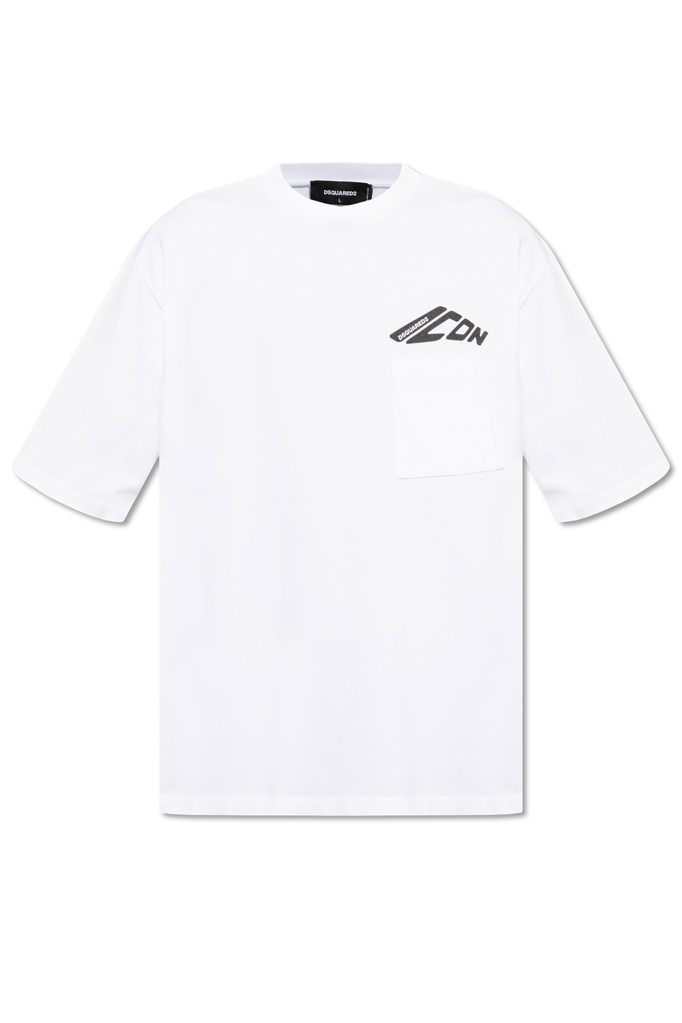 Tシャツ・カットソー DSQUARED2 Men T-shirt White S79GC0097D20033 100 Dsquared2 Icon T-shirt - White - Men | S79GC0003S23009989